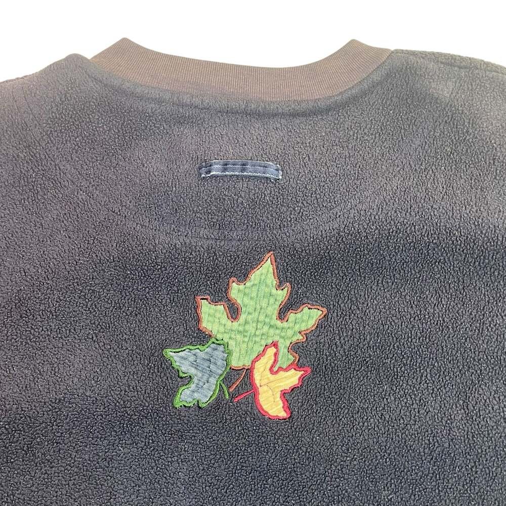 Christopher & Banks Embroidered Leaf Fleece Pullover Women’s Small - Picture 6 of 6